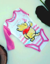 body winnie the pooh rosa a maniche lunghe