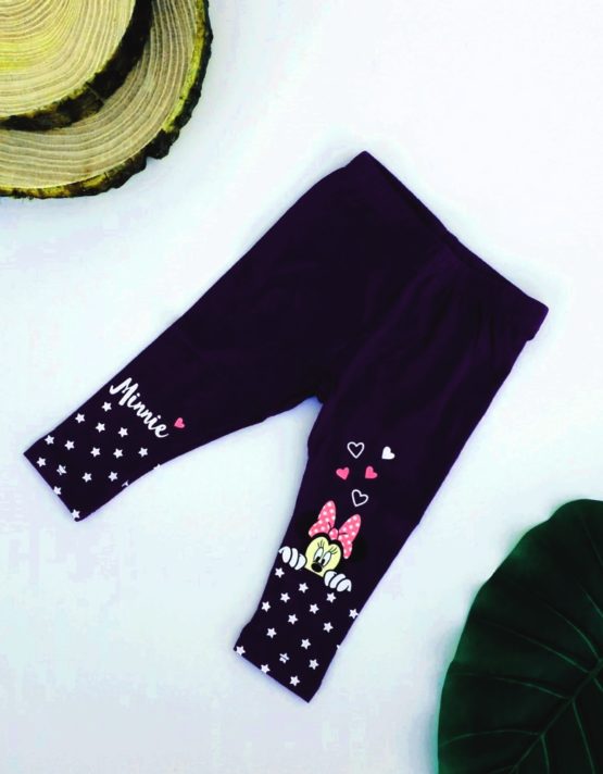 leggins minnie viola bambina