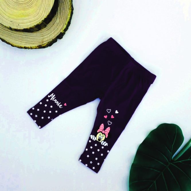 leggins minnie viola bambina