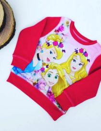 Maglione Principesse bambina fucsia