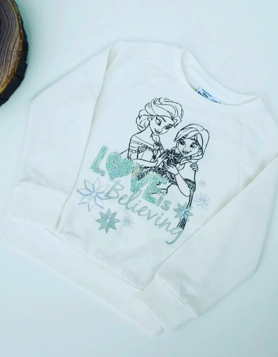 Maglione Frozen bambina bianco