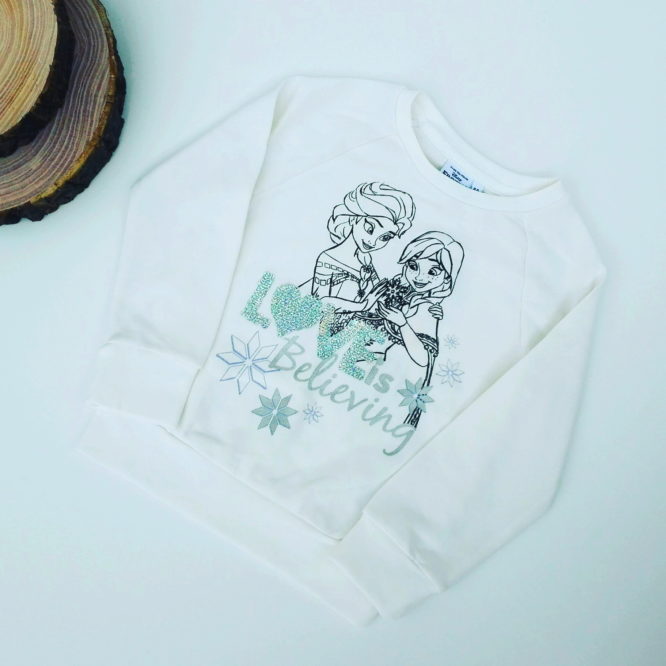 Maglione Frozen bambina bianco