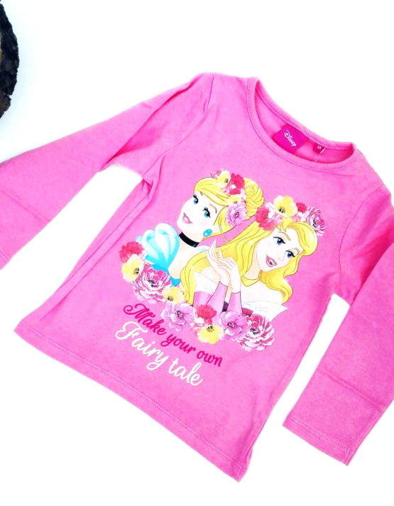 maglietta principesse disney bambina rosa