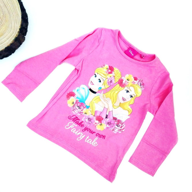 maglietta principesse disney bambina rosa