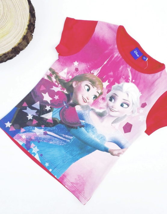 maglietta frozen bambina a maniche corte