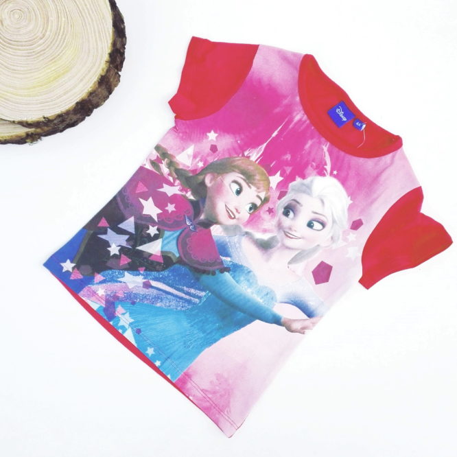 maglietta frozen bambina a maniche corte