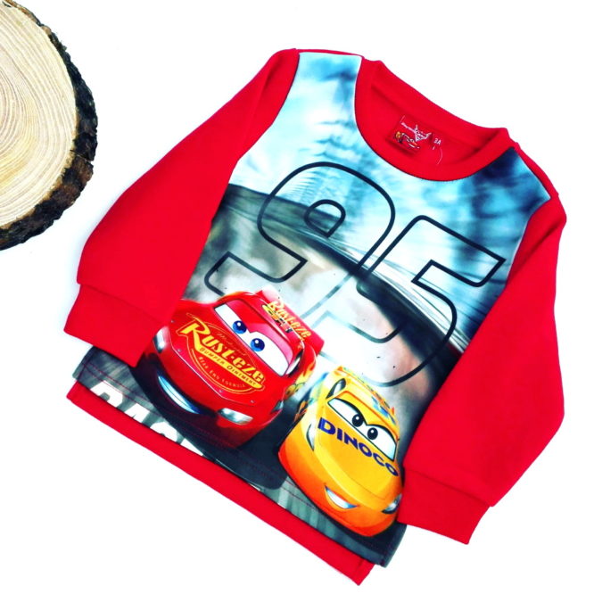 maglione disney cars bambino rosso