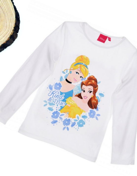 maglietta principesse disney bambina bianca