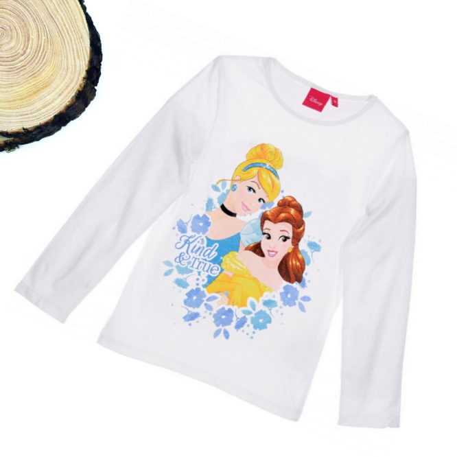 maglietta principesse disney bambina bianca