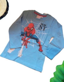maglietta spiderman celeste