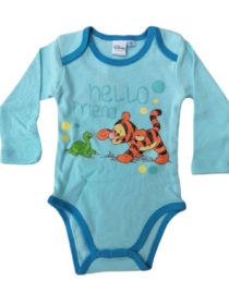 Body Winnie the Pooh bambino celeste a maniche lunghe