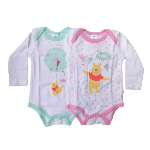 Set 2 Body Winnie the Pooh bambina a maniche lunghe