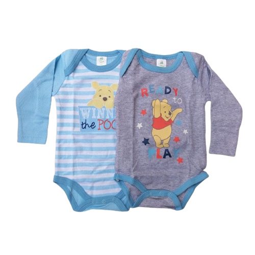 Set 2 Body Winnie the Pooh bambino a maniche lunghe