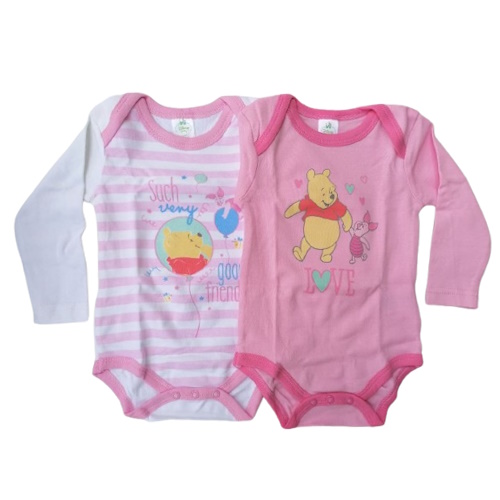 Set 2 Body Winnie the Pooh e Pimpi bambina a maniche lunghe